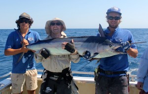 Andy with his black marlin