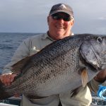 Peter D with a Dhu fish he cuahgt on last week's Abrolhos Islands fishing charter