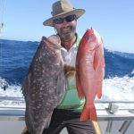 Crimson Sea Perch Rankin Cod Montebello Islands WA Fishing charter Blue Lightning Charters