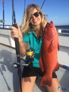 Coral Trout Women fishing WA fishing charter